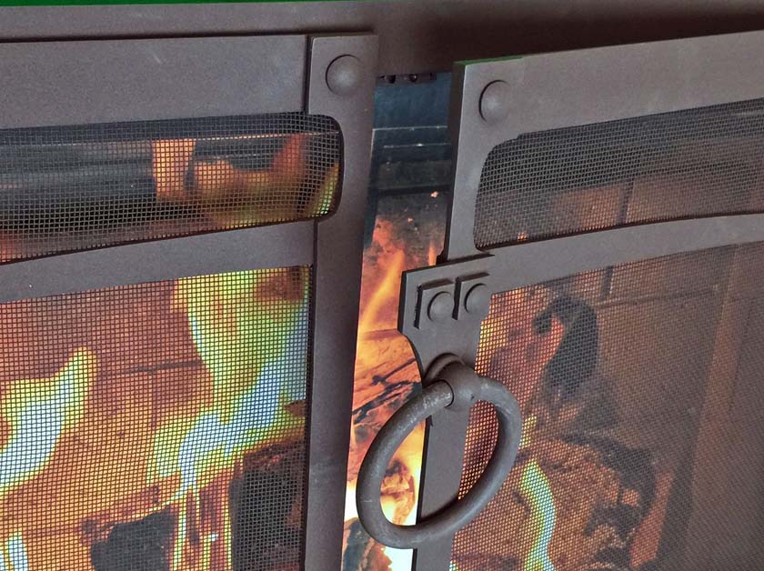 Hand Forged Fireplace Door FD107