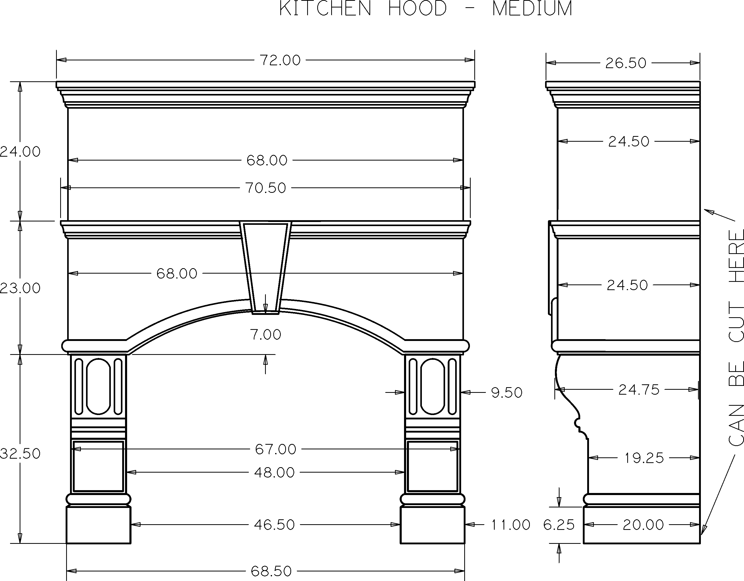 Kitchen Hood Drawing