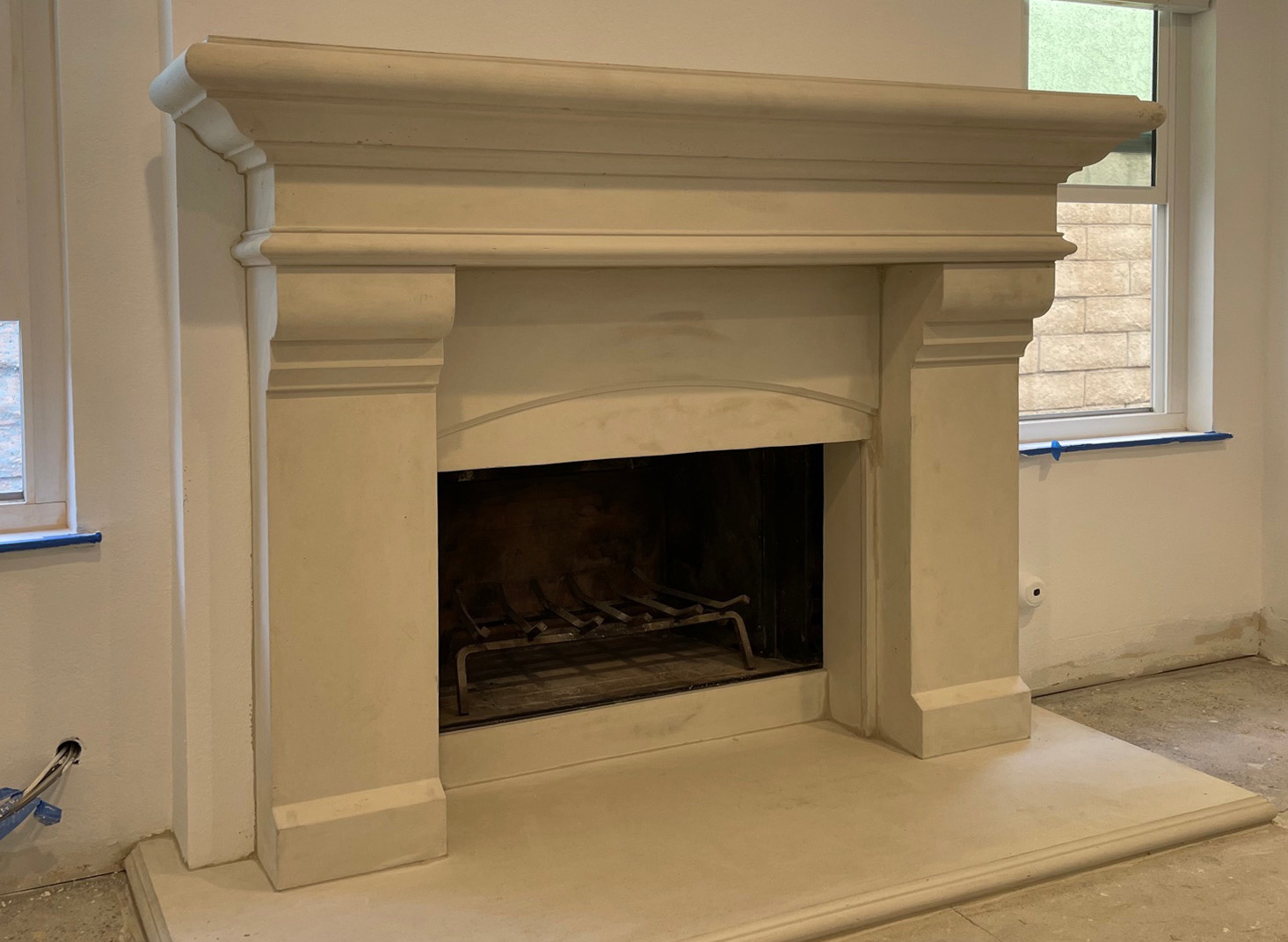 Fireplace mantel picture