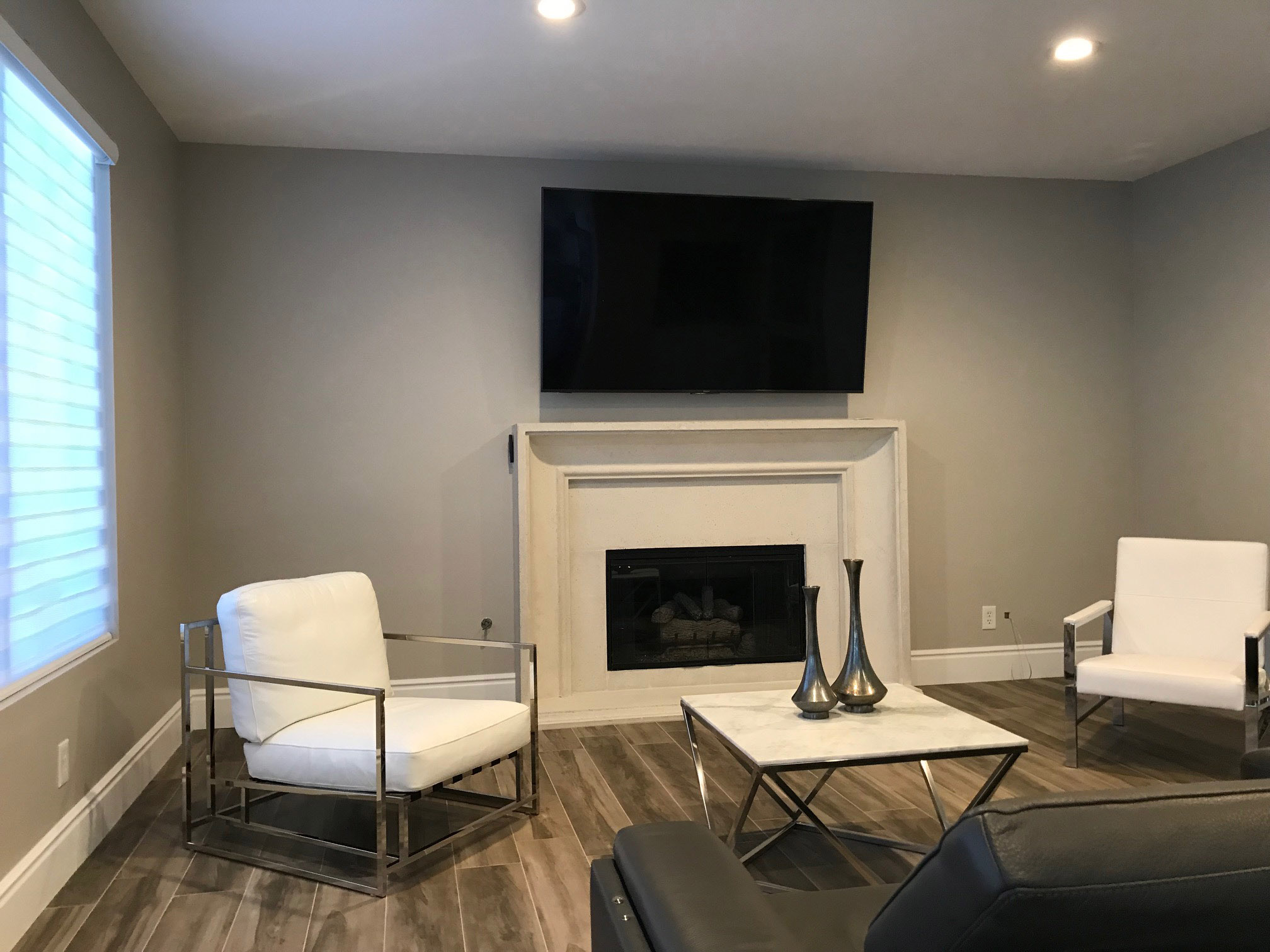 Fireplace mantel picture