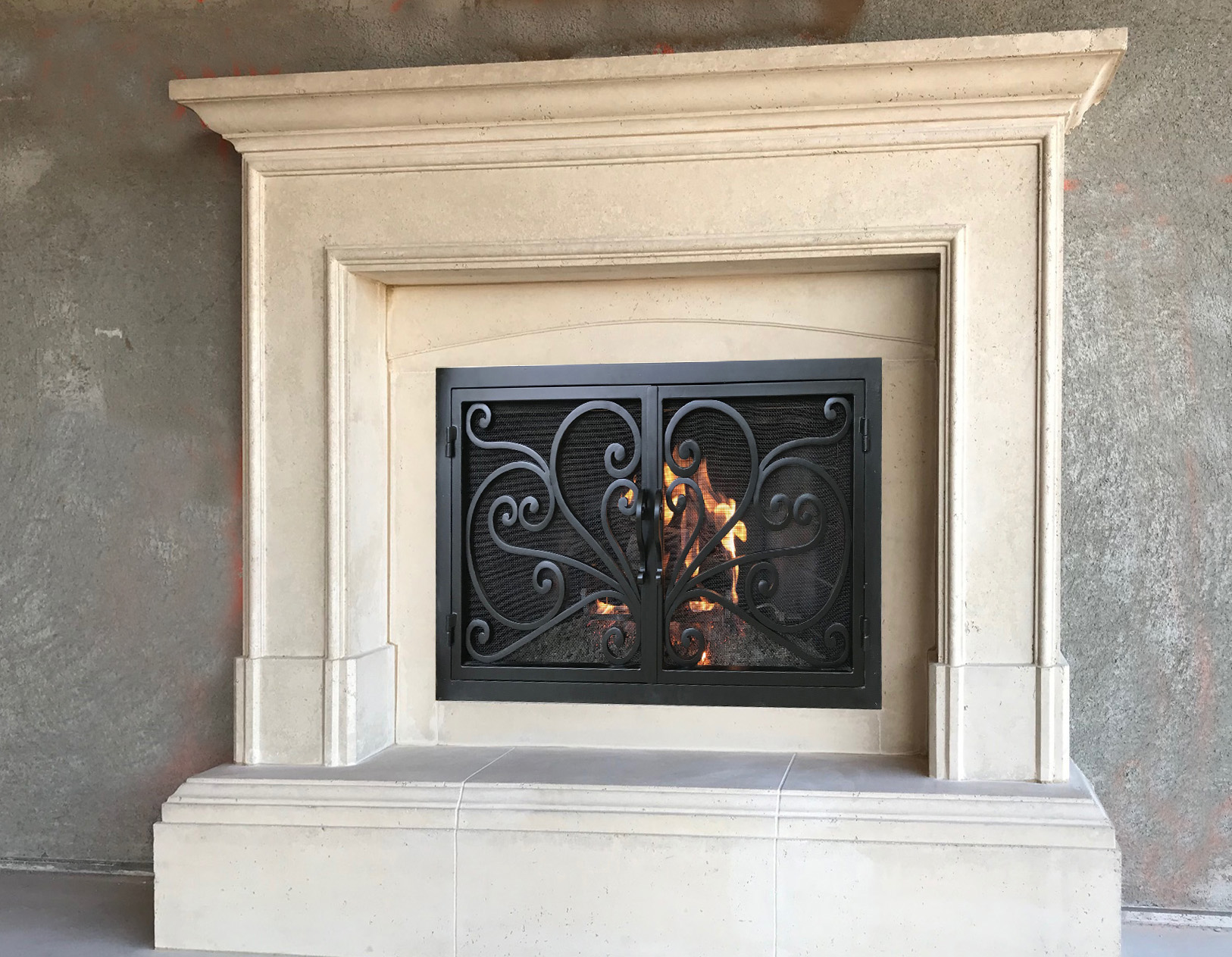 Fireplace mantel picture
