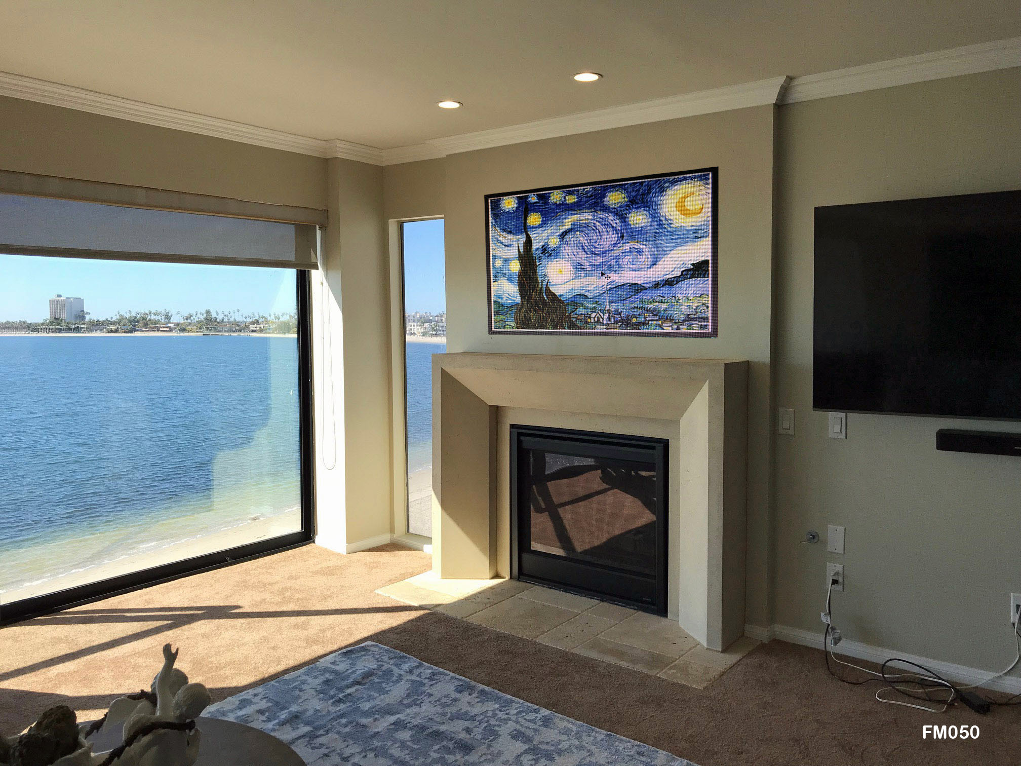 Fireplace mantel picture