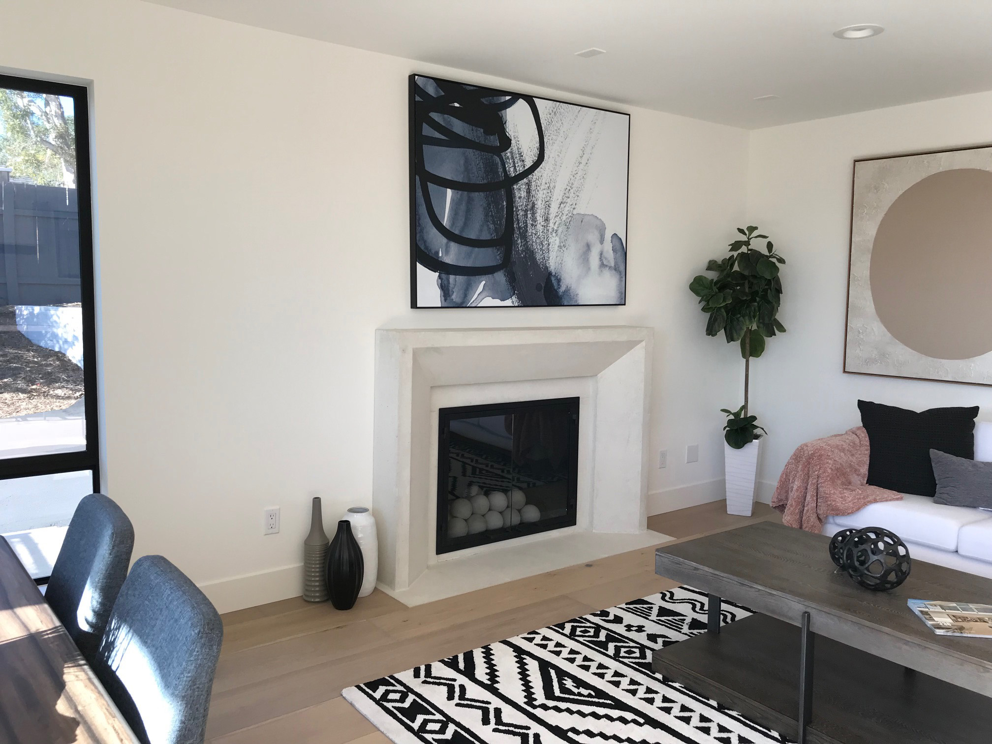 Fireplace mantel picture