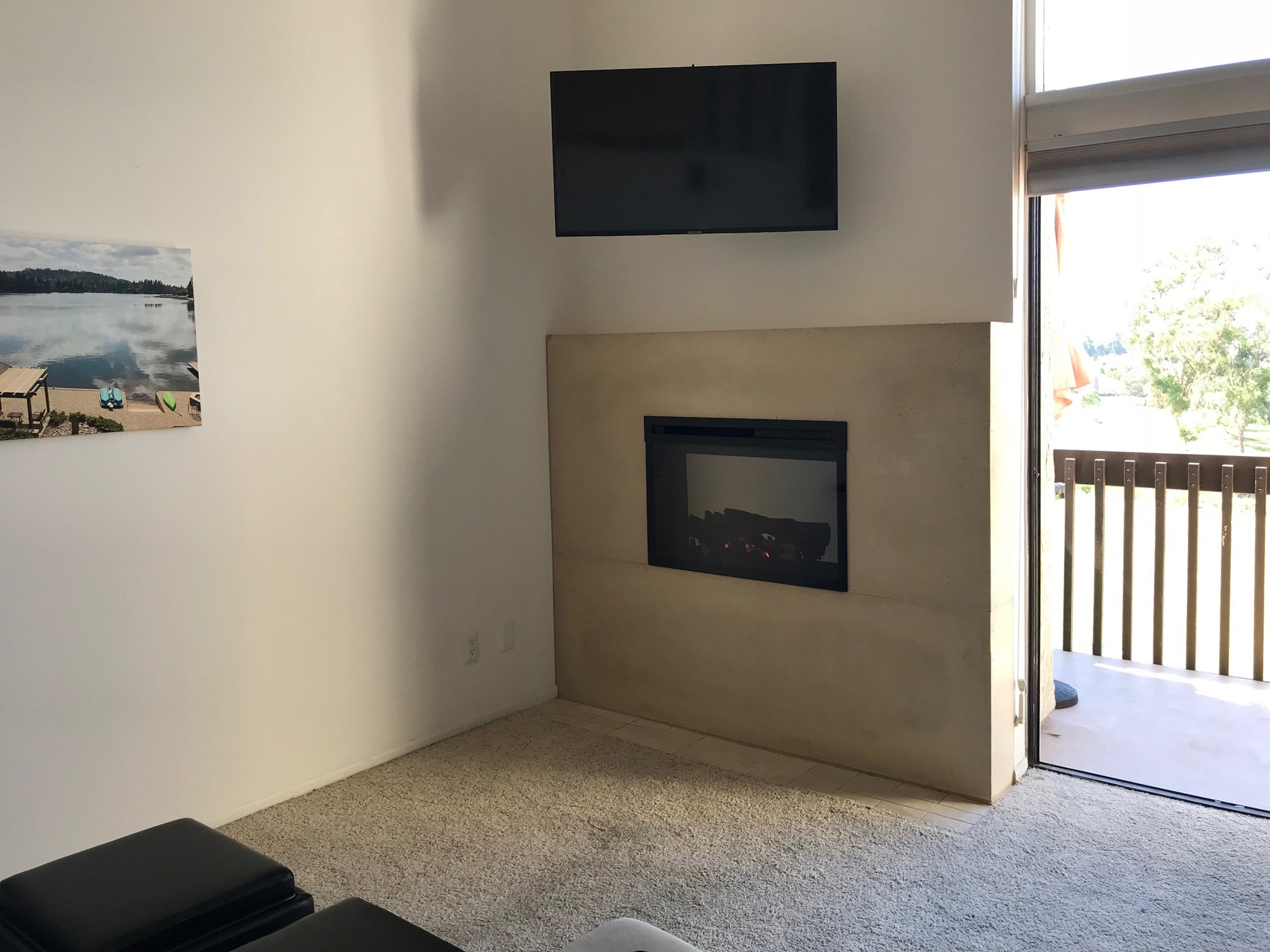 Fireplace mantel picture