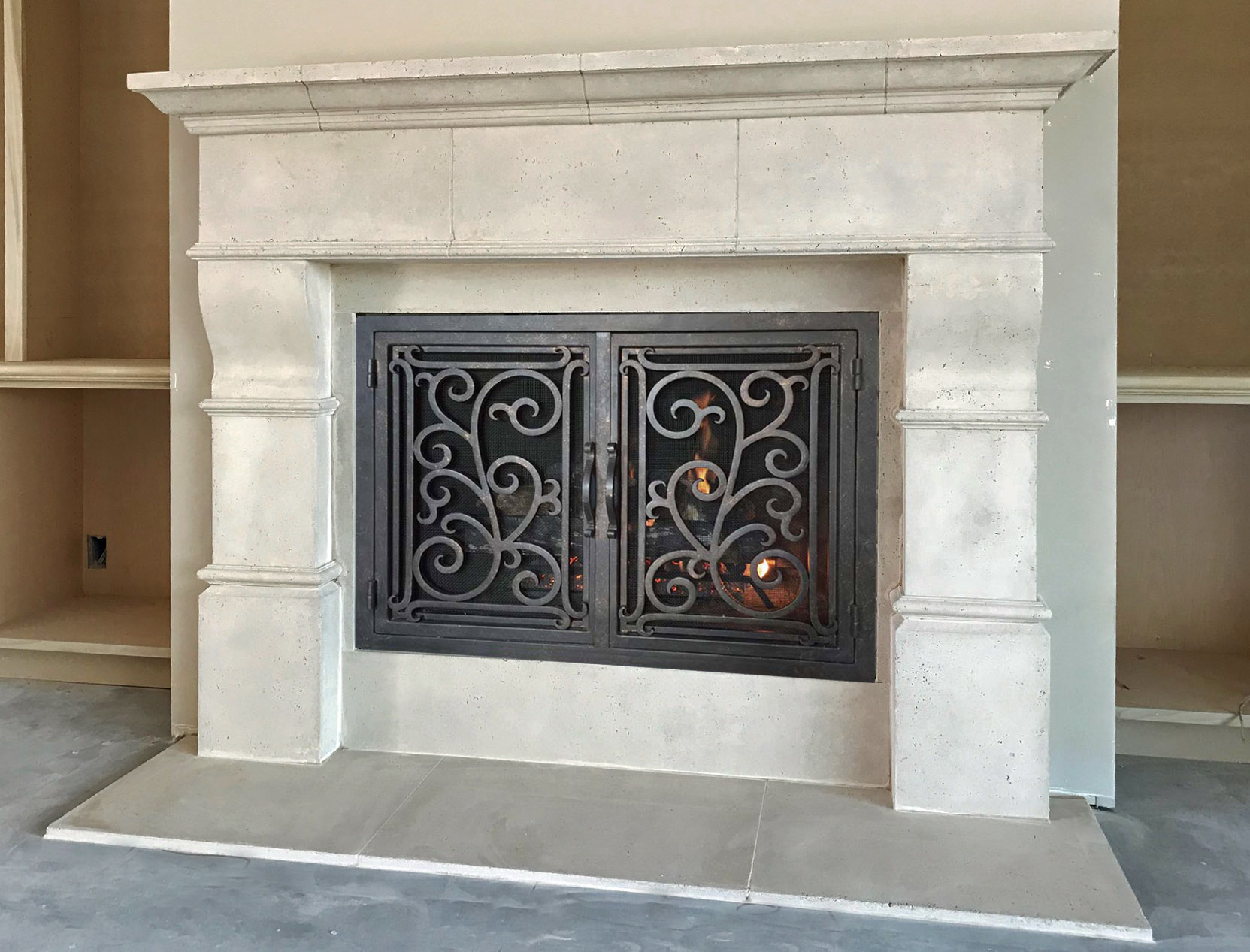 Fireplace mantel picture