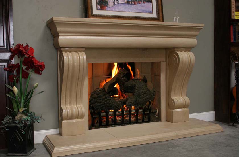 Fireplace mantel