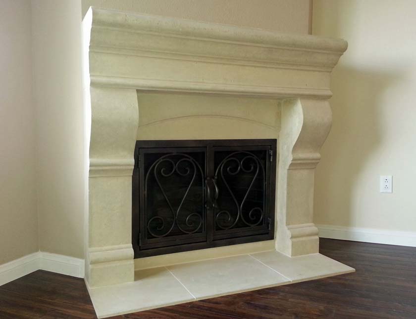 Fireplace mantel picture