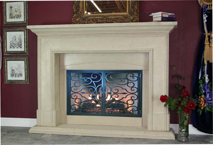 Fireplace mantel picture