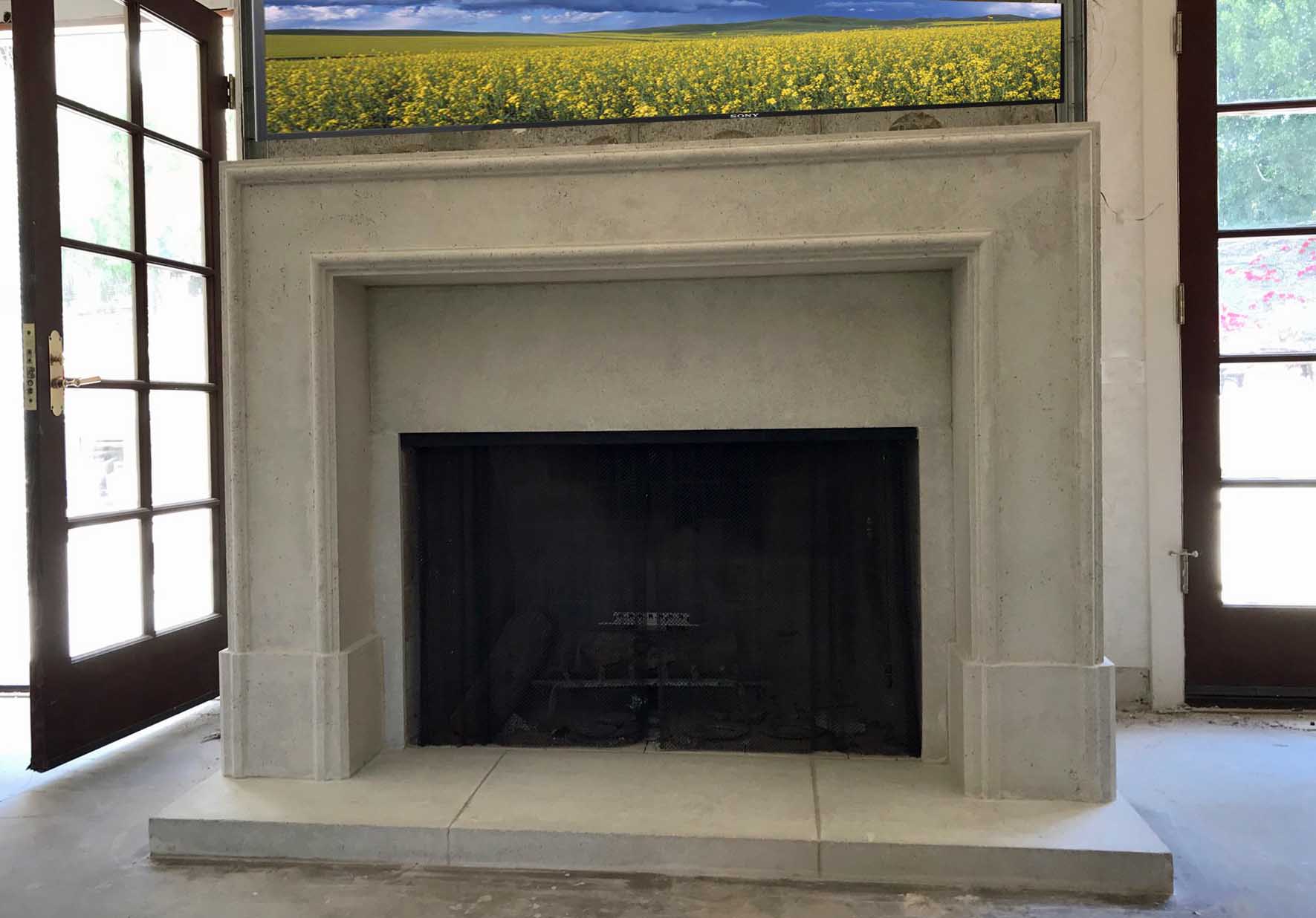 Fireplace mantel picture