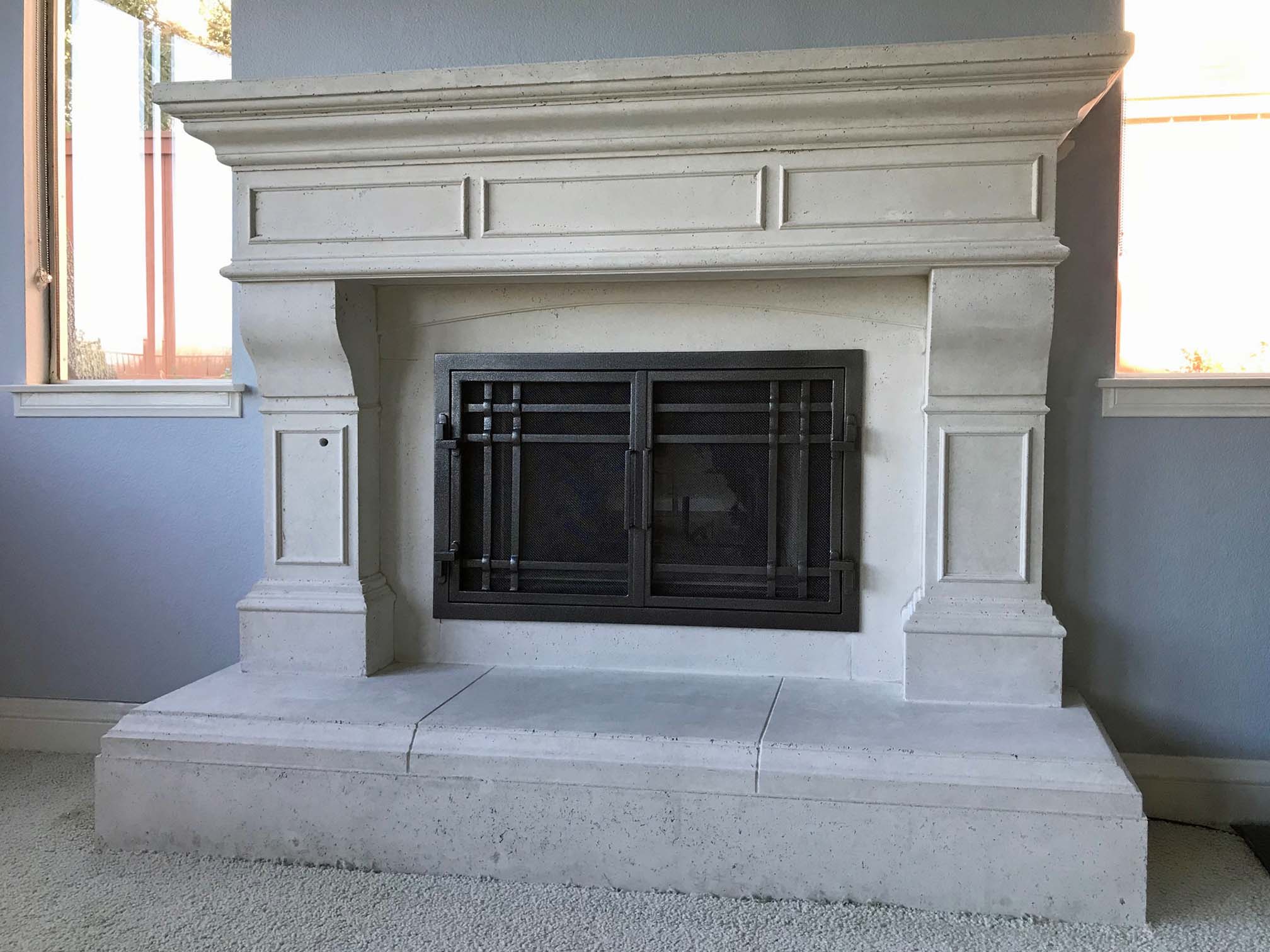 Fireplace mantel picture
