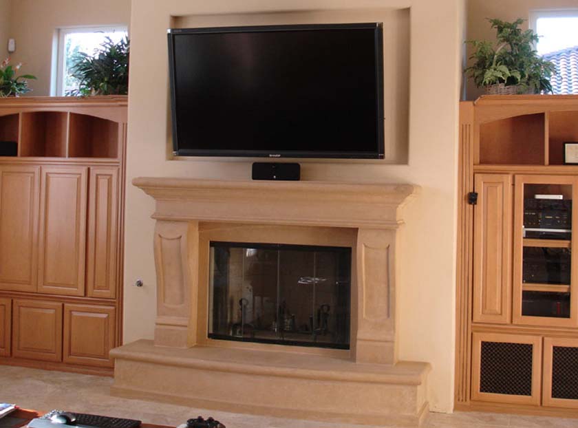 Fireplace mantel picture